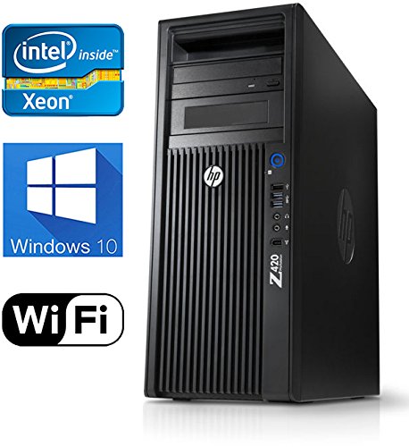 6734961709248 - HP Z420 GAMING COMPUTER, QUAD CORE XEON CPU UPTO 3.8GHZ CPU, 16GB DDR3 RAM, NEW 240GB SSD & NEW 1TB HDD, WINDOWS 10 PRO, USB 3.0, DVD-RW, WIFI, NVIDIA GEFORCE GT710 2GB 4K SUPPORT HDMI-REFURB
