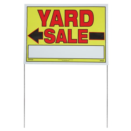 0673817039350 - SUNBURST SYSTEMS 3935 DOUBLE SIDED ALL WEATHER YARD SALE STREET SIGNS WITH WIRE