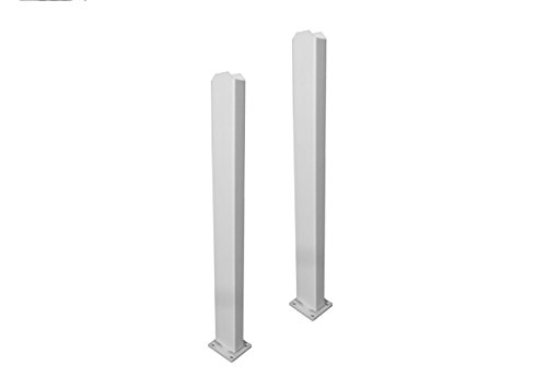 0673995190119 - ZIPPITY OUTDOOR PRODUCTS ZP19011 GALVANIZED STEEL SURFACE MOUNT FOR VINYL POSTS (2 PACK)