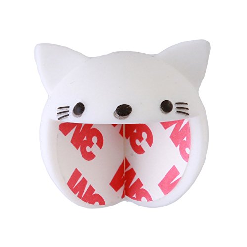 6751458134635 - 1PCS SILICONE TABLE CORNER PROTECTOR CUTE CAT SAFETY COLLISION ANGLE PROTECTER (WHITE)