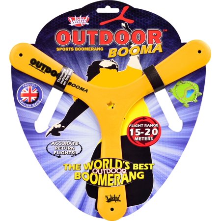 0675220479150 - THE WICKED OUTDOOR BOOMA SPORTS BOOMERANG, ASSORTED COLORS