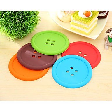 6753016002806 - TINT BUTTONS PATTERN SILICONE CUP MAT (1 PCS)