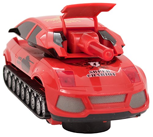 0675712330174 - TECHEGE TOYS TANKCAR! - CAR TRANSFORMS TO TANK WITH FUN LIGHTS AND SOUNDS! GREAT FOR KIDS! COOL GIFT! FUTURISTIC BATTLE FIELD