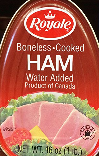 0067600901847 - 2 X 16OZ ROYALE HAM BONELESS COOKED, WATER ADDED, FROM CANADA, SERVE HOT COLD
