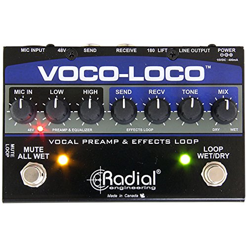 0676101040889 - RADIAL VOCO LOCO MICROPHONE EFFECTS LOOP & SWITCHER FOR GUITAR EFFECTS