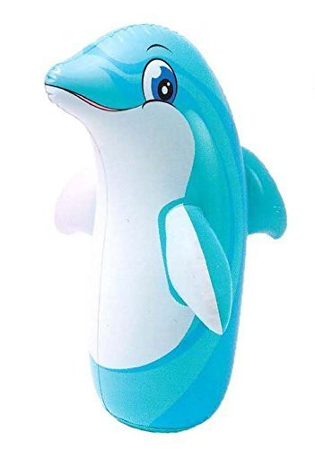 0676151024877 - 38 3D DOLPHIN ANIMAL BIG TIME TOYS BOP BAG ( BOPPER POWER BAG / PUNCHING BAG ) - BLOW UP INFLATABLE