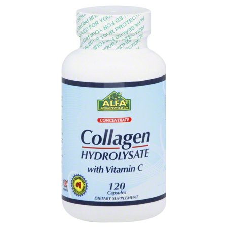 0676194176427 - COLLAGEN HYDROLYSATE WITH VITAMIN C 120 CAPSULES. SKIN AND HAIR REJUVENATION. BONE AND MUSCLE HEALTH.