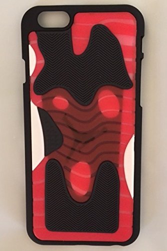 6764424097520 - MICHAEL JORDAN XI BRED BLACK/RED IPHONE 6 SILICONE SKIN CASE RUBBER FEELS LOOKS LIKE THE SNEAKER SOLE THIN **SHIPS FROM USA** ALSO HAVE 5S