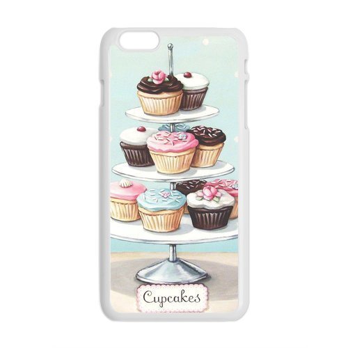 0676843587819 - FASHION DIY PERSONALIZED CUSTOM NEW IN PINK AND WHITE HIGH QUALITY PREMIUM SWEET ASSORTMENT CUPCAKE YUMMY DESIGN CELL PHONE CASE COVER FOR APPLE IPHONE 6 CASE 4.7 INCH CASE HARD PLASTIC MOBILE PHONE PROTECTIVE SHELL BACK COVER