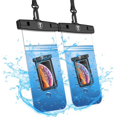 0677306705634 - NJJEX UNIVERSAL WATERPROOF CASE, CELLPHONE DRY BAG POUCH FOR APPLE IPHONE XR, 11, SE 2020, XS MAX, SAMSUNG GALAXY S9, S10,S8, HTC LG SONY NOKIA MOTOROLA UP TO 6.5” DISPLAY -CLEAR (2 PACK)
