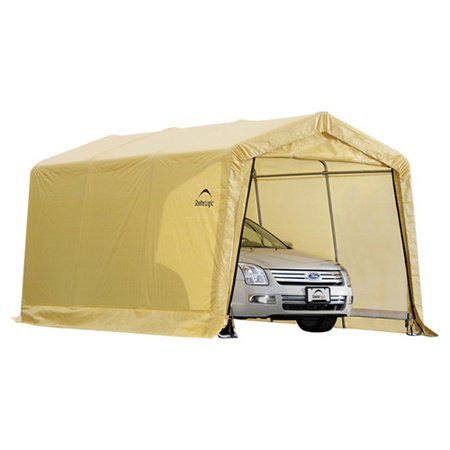 0677599626814 - 10 X 15 X 8 AUTOSHELTER INSTANT GARAGE WITH 4-RIB FRAME INTAN COVER