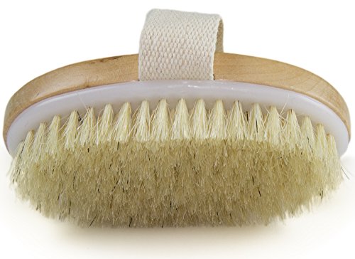 0678021712211 - DRY SKIN BODY BRUSH - IMPROVES SKIN'S HEALTH AND BEAUTY - NATURAL BRISTLE - REMOVE DEAD SKIN AND TOXINS, CELLULITE TREATMENT , IMPROVES LYMPHATIC FUNCTIONS, EXFOLIATES, STIMULATES BLOOD CIRCULATION