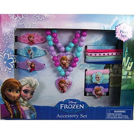 0678634485175 - DISNEY FROZEN ELSA AND ANNA GIRLS HAIR AND JEWELRY ACCESSORY 15 PIECE GIFT SET