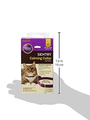 6786733040660 - SENTRY CALMING COLLAR FOR CATS, ECONOMY 3-PACK, FREE SHIPPING
