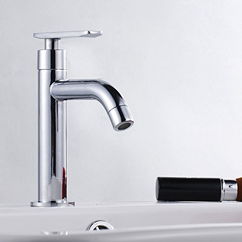 6789259067654 - COPPER CYLINDER TUBE WELDING WASH BASIN FAUCET SEAT HOLE SINGLE HANDLE FAUCET VERTICAL COOLING