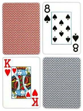 0678969101108 - COPAG POKER SIZE JUMBO INDEX PLAYING CARDS (BLUE RED EXPORT SETUP)