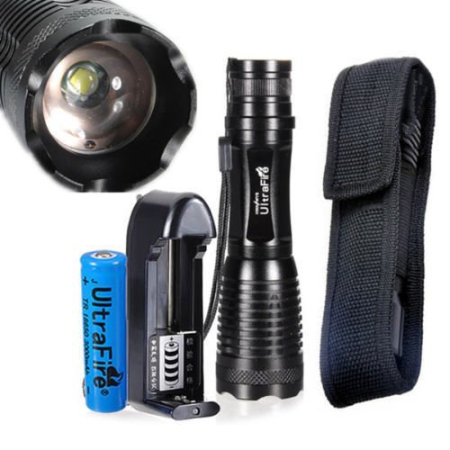 6800321178358 - SUPER BRIGHT 2200LM CREE XM-L T6 LED FLASHLIGHT FOCUS TORCH LIGHT LAMP ZOOM + 18650 CHARGER