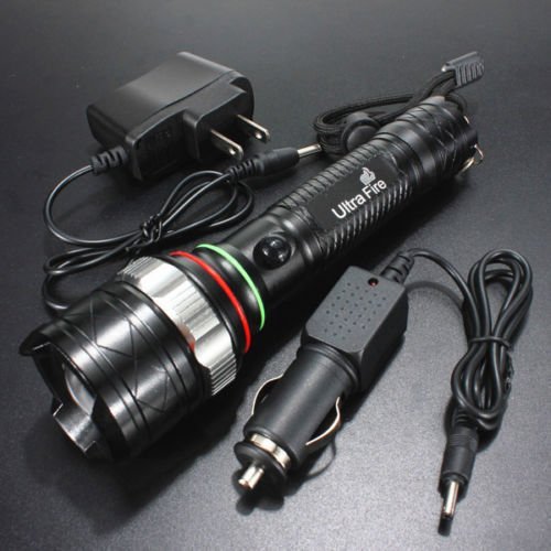 6800321178372 - SUPER BRIGHT 000LM CREE XM-L T6 LED RECHARGEABLE FLASHLIGHT TORCH LAMP LIGHT & TWO CHARGER SET