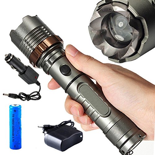 6800321178495 - 2016 SUPER BRIGHT HUNTING TACTICAL RECHARGEABLE 3500LM XML T6 LED ZOOMABLE FLASHLIGHT TORCH 18650 5 MODES FUNCTION