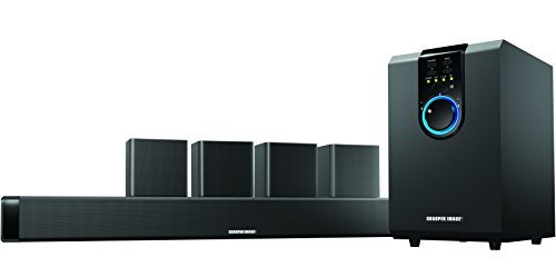 0680079651008 - SHARPER IMAGE 5.1 HOME THEATER SOUND SYSTEM WITH BLUETOOTH SUBWOOFER, SOUND BAR