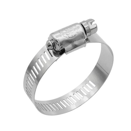 0680183108375 - CAMBRIDGE SAE SIZE 28 WORM GEAR HOSE CLAMPS, 10 PCS/BOX. 1/2 BAND SIZE, MIN DIA 1-5/16, MAX DIA 2-1/4, EXCEEDS 60 INCH-POUNDS OF TORQUE. STAINLESS STEEL BAND & HOUSING, ZINC PLATED SCREW.