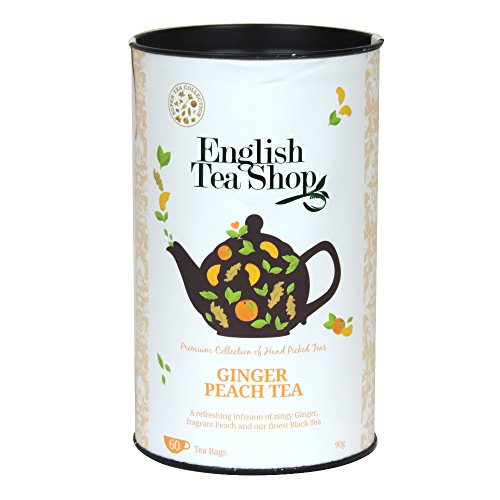 0680275026853 - ENGLISH TEA SHOP - GINGER PEACH TEA - 60 TEA BAGS - 90G (PACK OF 3)