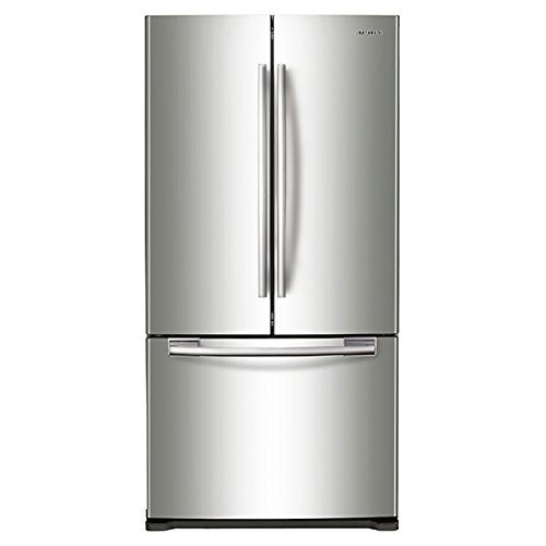 0680474296408 - SAMSUNG RF20HFENBSR 33 20.0 CU. FT. CAPACITY FRENCH DOOR REFRIGERATOR WITH TWIN COOLING SYSTEM AUTOMATIC ICEMAKER LED LIGHTING TEMPERED GLASS SHELVES EZ-OPEN HANDLE POWER FREEZE DOOR ALARM IN STAINLESS