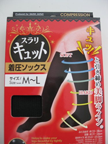 0680474569656 - JAPANESE HIGH COMPRESSION SLIMMING SOCKS CLOSED TOE WITH DIAMOND PATTERNED SIZE M-L