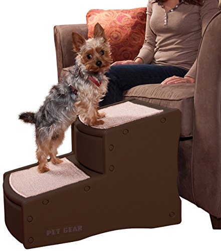 0680806531894 - PET GEAR EASY STEP II PET STAIRS, 2-STEP/FOR CATS AND DOGS UP TO 150-POUNDS, CHOCOLATE