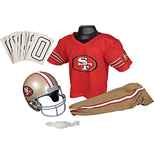 0680808122816 - FRANKLIN SPORTS NFL SAN FRANCISCO 49ERS DELUXE YOUTH UNIFORM SET, SMALL