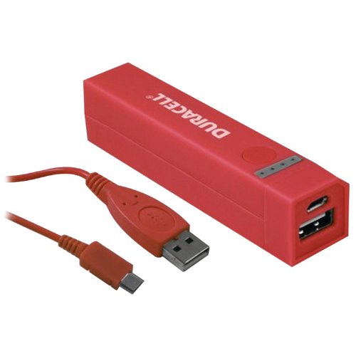 0680988710742 - DURACELL 2,600 MAH POWER BANK - OTHER CHARGERS - RETAIL PACKAGING - RED
