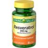 0681131058544 - SPRING VALLEY RESVERVATROL PLUS RED WINE EXTRACT DIETARY SUPPLEMENT SOFTGELS, 250 MG, 30 COUNT