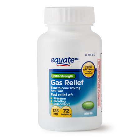 0681131297752 - GAS RELIEF EXTRA STRENGTH SIMETHICONE COMPARE TO GAS-X 125 MG, 72 SOFTGELS,1 COUNT