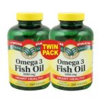 0681131312615 - FISH OIL OMEGA-3 TWIN PACK 1000 MG, 400 SOFTGELS,1 COUNT