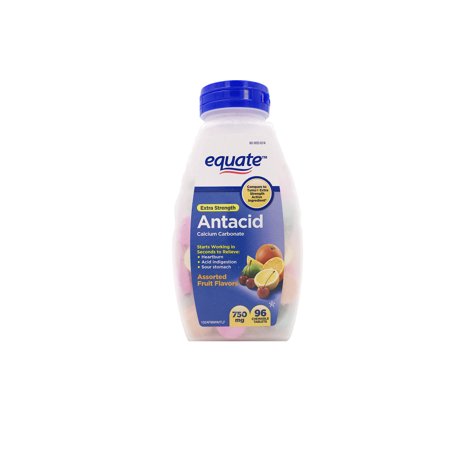 0681131837156 - ANTACID TABLETS EXTRA STRENGTH 96 CHEWABLE TABLETS ASSORTED FRUIT FLAVORS 750 MG