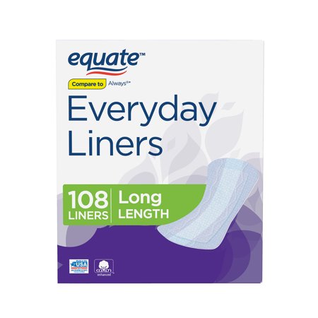 0681131972178 - EQUATE EVERYDAY LINERS, LONG, 108 COUNT