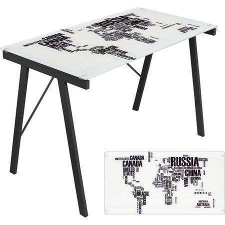 0681144451349 - WORLD MAP OFFICE DESK/ DRAFTING TABLE