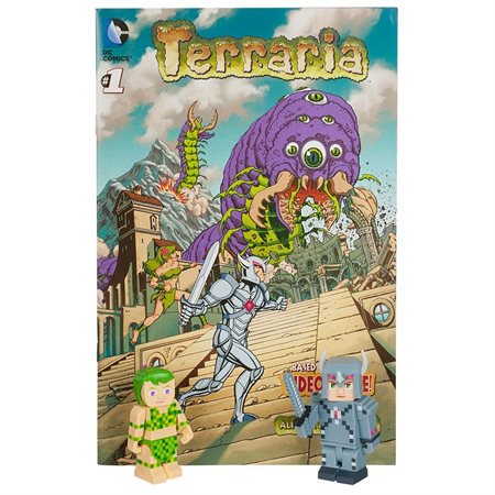 0681326138358 - TERRARIA COMIC BOOK WITH 2 FIGURES