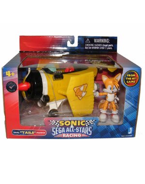 0681326653691 - SONIC SEGA ALLSTARS RACING VEHICLE WITH 3.5 INCH FIGURE MILES TAILS PROWER