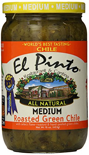 0681366300401 - EL PINTO ROASTED GREEN CHILE, MEDIUM, 16 OUNCE (PACK OF 6)