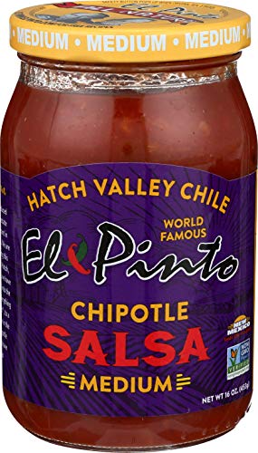 0681366300470 - EL PINTO CHIPOTLE SALSA, MEDIUM, 16 OUNCE (PACK OF 6)