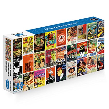 0681410981006 - RE-MARKS CLASSIC MOVIES PANORAMIC 1000 PIECE PUZZLE
