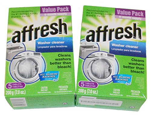 0681441188672 - WHIRLPOOL AFFRESH HIGH EFFICIENCY WASHER CLEANER 10 TABLETS 2 (5 PACK) BOXES