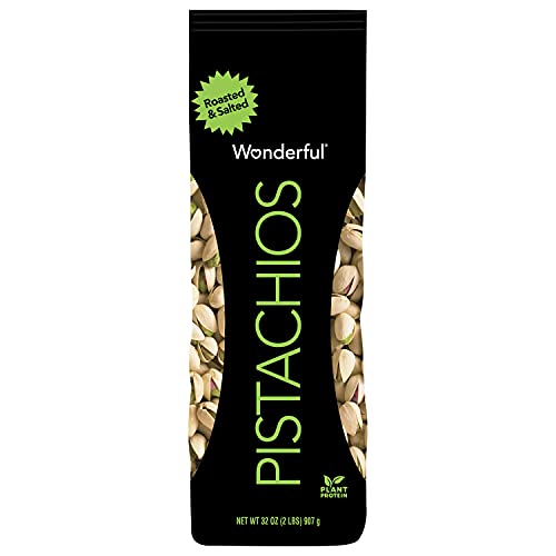 6818237146040 - WONDERFUL PISTACHIOS, ROASTED AND SALTED, 32-OZ. BAG