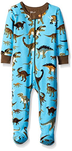 0682397033696 - HATLEY BABY WILD DINOS FOOTED COVERALL, BLUE, 12-18 MONTHS