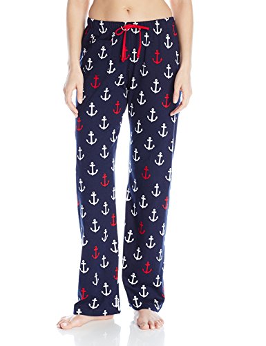 0682397047440 - LITTLE BLUE HOUSE BY HATLEY WOMEN'S LBH LADIES PAJAMA PANTS - GRAPHIC ANCHORS, BLUE, X-LARGE