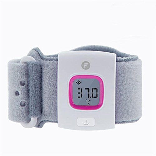 6824038360868 - KIDS IFEVER BLUETOOTH SMART THERMOMETER WRISTBANDS INTELLIGENT MONITOR FOR BABIES HEALTH CARE HOUSEHOLD THERMOMETER(PINK)