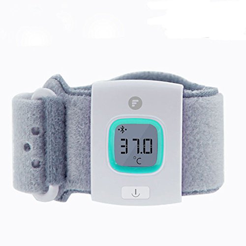 6824038360882 - KIDS IFEVER BLUETOOTH SMART THERMOMETER WRISTBANDS INTELLIGENT MONITOR FOR BABIES HEALTH CARE HOUSEHOLD THERMOMETER(BLUE)