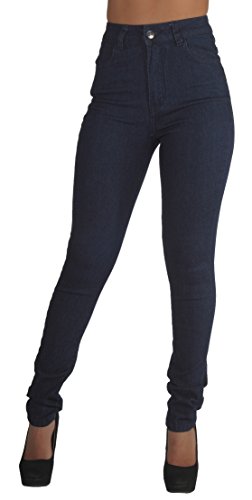 0682440349071 - STYLE N520A- CLASSIC DESIGN, SUPER HIGH WAIST, STRETCH SKINNY JEANS IN NAVY SIZE 9