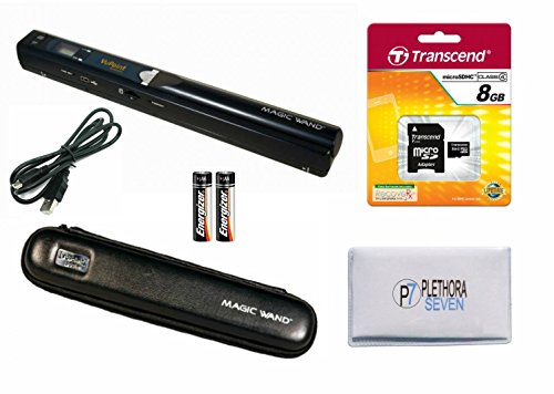VuPoint Magic Wand Portable Scanner with Carrying Case & 8GB MicroSD Card 